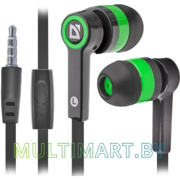Наушники Defender Pulse 420 (черный/зеленый) 